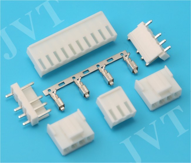 VH series PCB wire to board 3.96mm pitch connector 4 poles straight male header connector tin plated