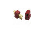 China Male / Female Deans T Connector , 7A AC/ DC 2 Poles Power T Plug Connector exporter