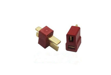 China Male / Female Deans T Connector , 7A AC/ DC 2 Poles Power T Plug Connector factory