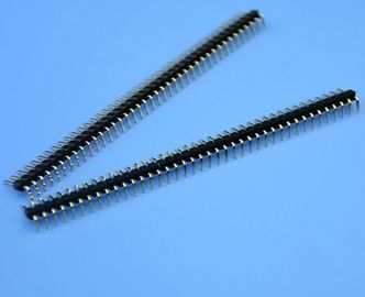China 2.54mm Pitch DIP Single Row Pin Header PCB Connector Gold Plated 40 Pin factory