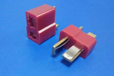 China Red Color 2 Poles Power Male And Female Connector 600V AC DC Votage Rating factory