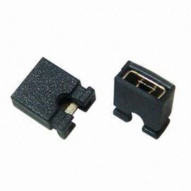 Tin Plated Brass Mini Jumper Connector , 2.54mm Pitch Open / Close Type Mini Pin Connector