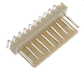 Beige 8 Pin Header Connector , 2,54mm Pitch Male Angled Pcb Mounted Connectors