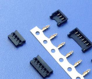 8 Pin Gold - Plated SMD PCB Header Connector 1.2mm Pitch Black 28# Applicable Wire