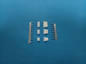 Tin Plated White Color Electrical Pin Connectors , Small 4 Pin Connector