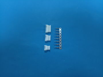 Tin Plated White Color Electrical Pin Connectors , Small 4 Pin Connector