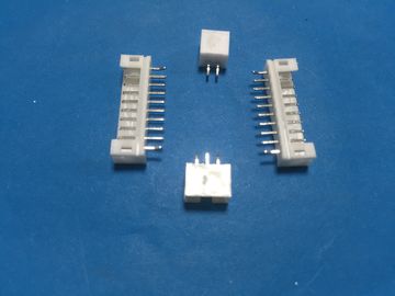 Straight  Angle Dip Type Pcb Mount Connector , Wafer 3 Pin Pcb Connector White Color