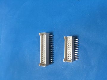 Dual Row PCB Board Connector , Right Angle Pcb Wire To Board Connectors