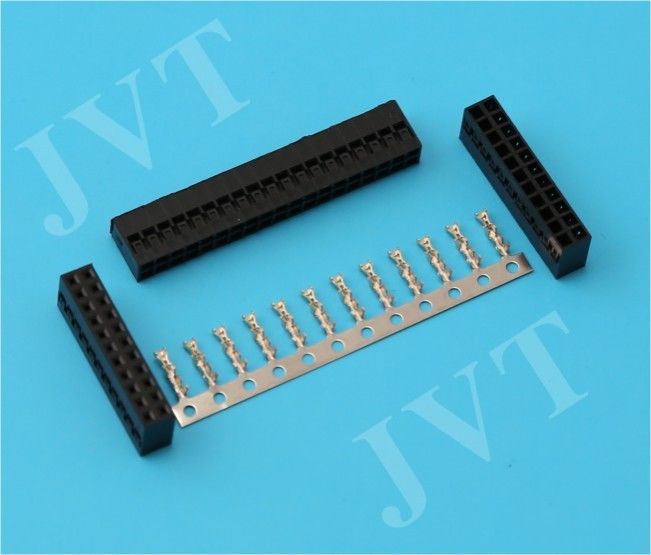 Double Row Electronic Terminal Wire to Board Connector 130V AC/DC Rating Voltage