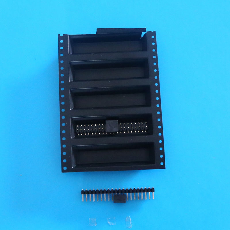 1.27 Pitch Connectors dual row Headers 8 - 60pins SMT Female With Cap LCP plastic