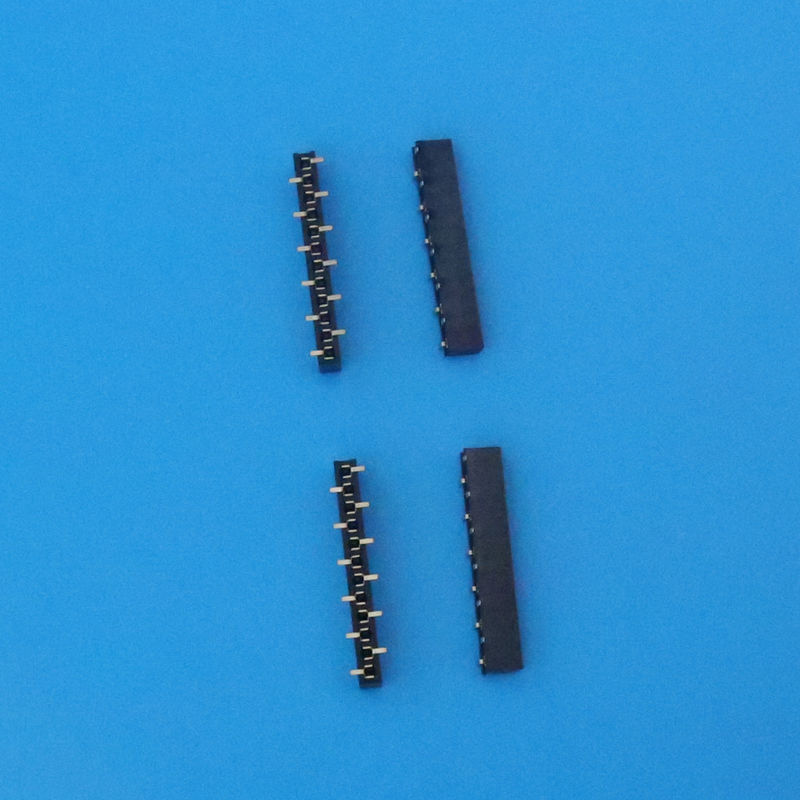 Brass Tin Plated PCB to PCB Connector , Single Row 12 Pins Male to Female Connectors