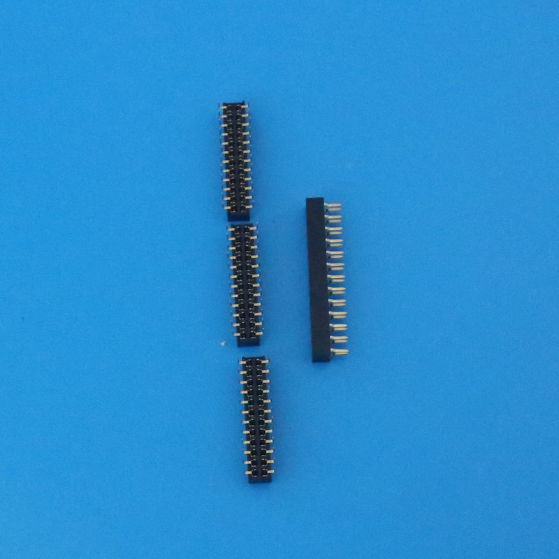 14 Poles 2.0mm Pitch Brass Male Pin Header for PCB / Audio / Power Customized