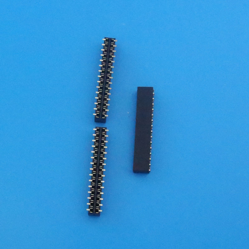 JVT 2.54mm Dual Row  8 Pcb Pin Header Right Angle SMT Type Tape Reel With Cap Packing