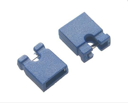 Gold Flash Blue Micro Jumper Pin Connector 1.0A 1.5A 3.0A Reach Certification
