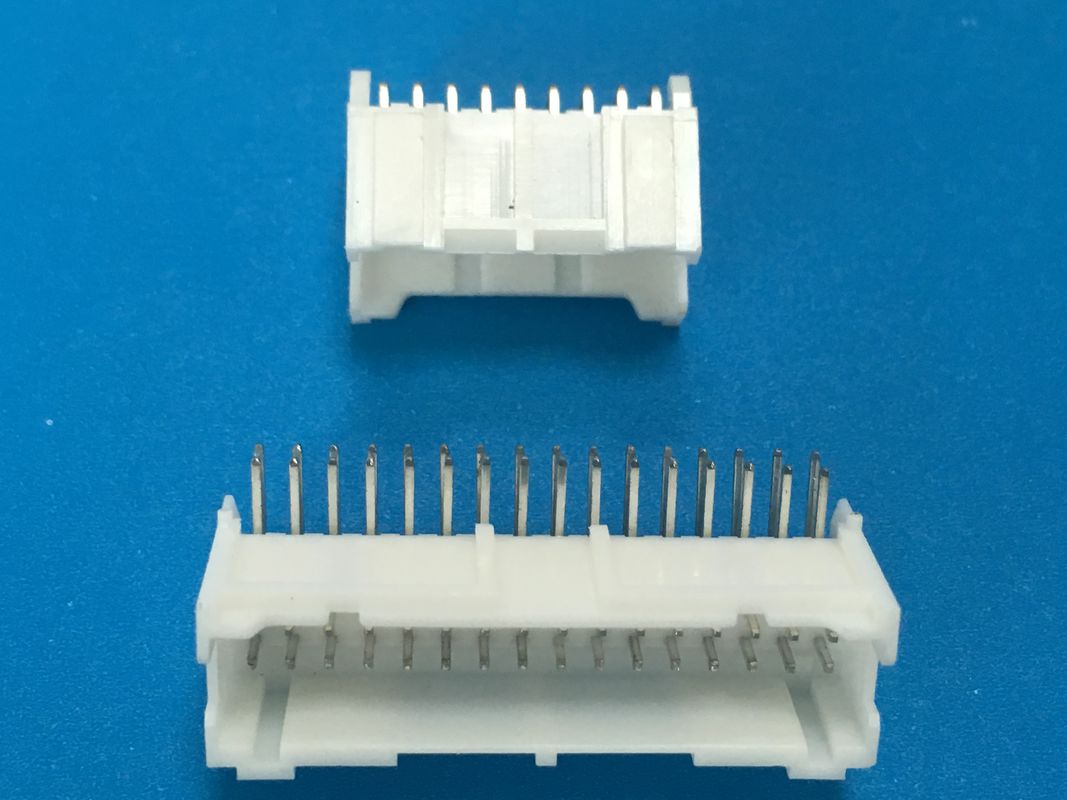 2.0 Mm Straight Pcb Header Connector For Nylon 66 UL94V-0 Dual Row Through Hole