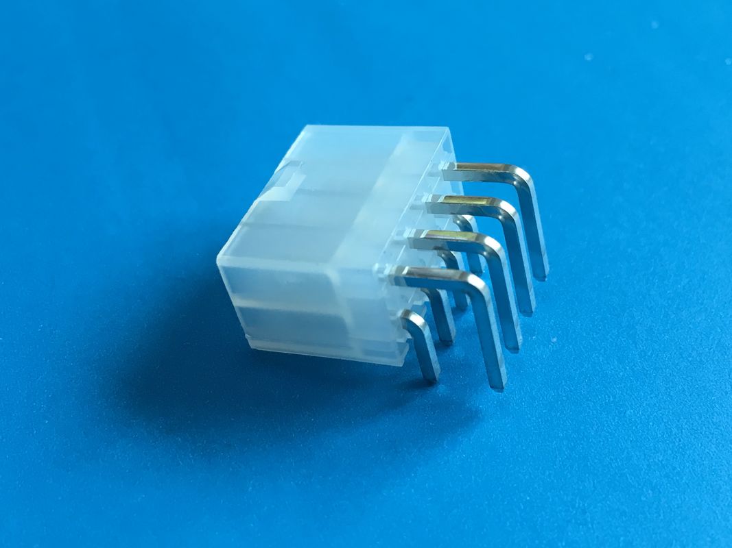 Equivalent of Molex 4.2mm, Tin-plated Right Angle, DIP Wafer Connector, Wire to Board
