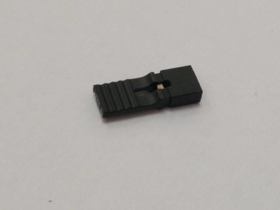 2 Pole Height 13.5mm Mini Jumper Wire Female Connector With PA66 UL94V-0 Housing Brass