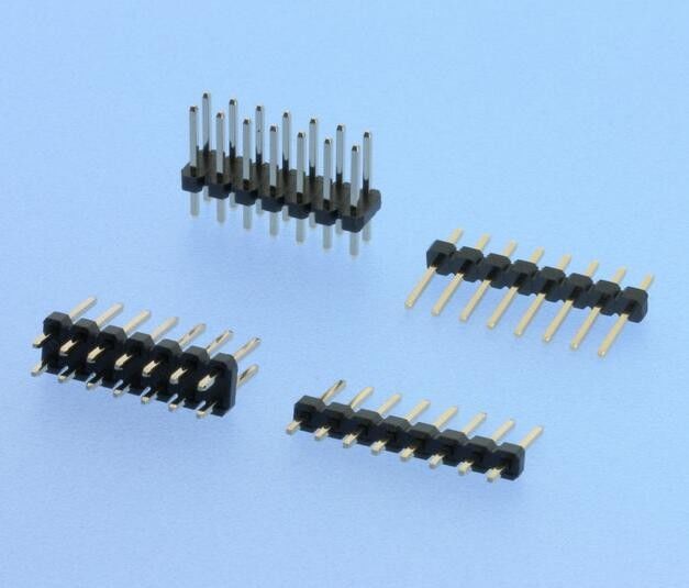 Single / Double Row PCB Pin Header 2.54mm Pitch Straight High Speed Connectors