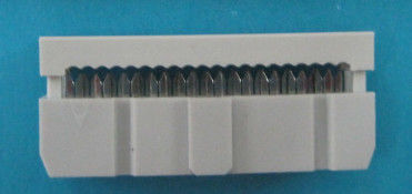 2.54mm Pitch IDC Type Connector With PBT Material Contact Gold Plated Over Nickel