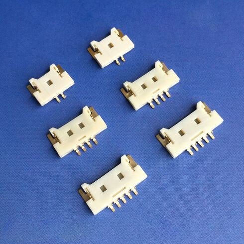 Right Angle SMT Header Connector PCB Wire to Board Connector in Brass and Gold plated