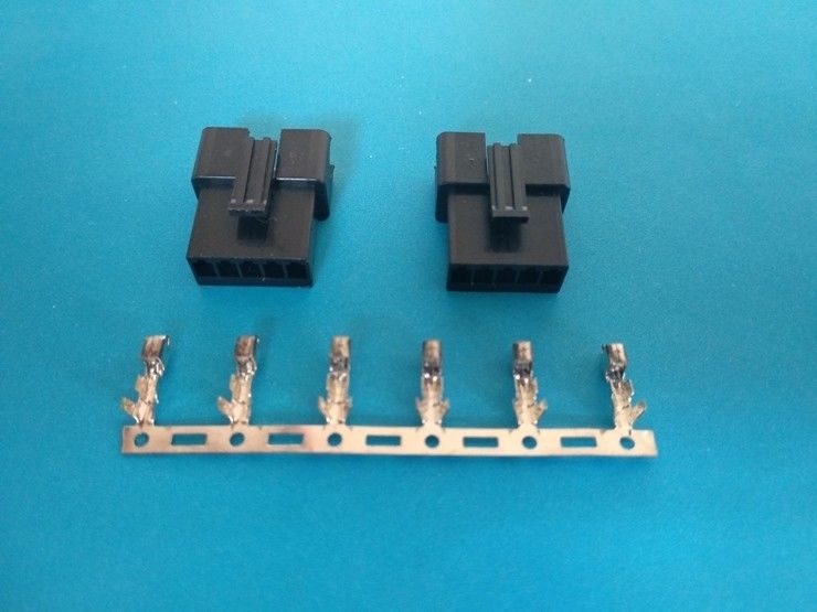 2 - 12 Pin Tin-plated Shrouded Header Connector Male / Female Housing 2.5mm Pitch