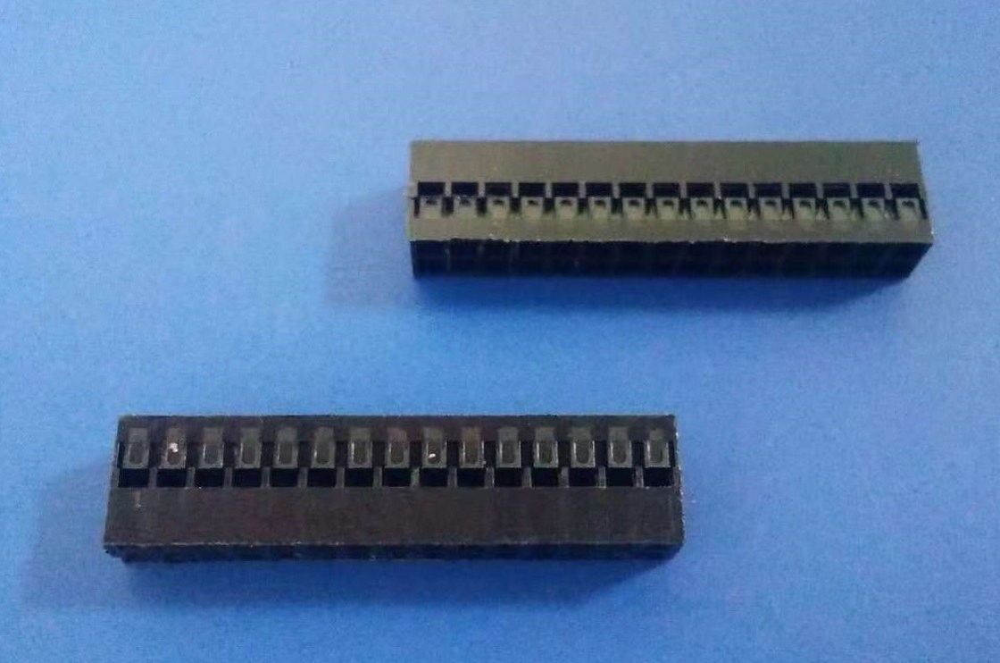 Black Color Wire To Board Connector 2mm Pitch Housing Dual Row Pcb Cable Connectors