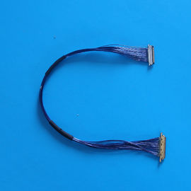 China 9.7cm LCD LVDS Blue Micro Coaxial Cable with 1000MΩ Min Insulation 20MΩ Max Contact Resistance distributor