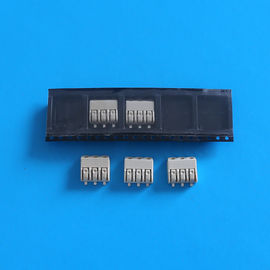 China Brown 3 Pin Triple Pole SMD LED Connectors 4.0mm Pitch with PA66 UL94V-0 Housing distributor