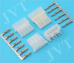 China 4 Cables Power Cable Connectors , Nylon 66 UL94V-2 Housing Male Female Connector distributor