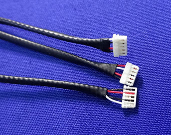 China Black Wire Harness Cable Assembly Equivalent Of JST 0.8mm Pitch Crimping Connector factory